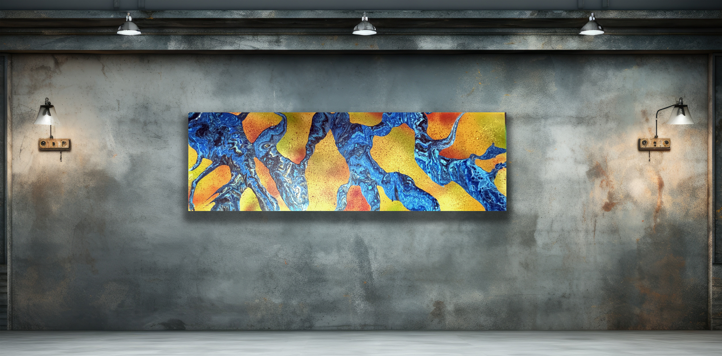 Original Abstract Painting "Plasma" PWNinja
