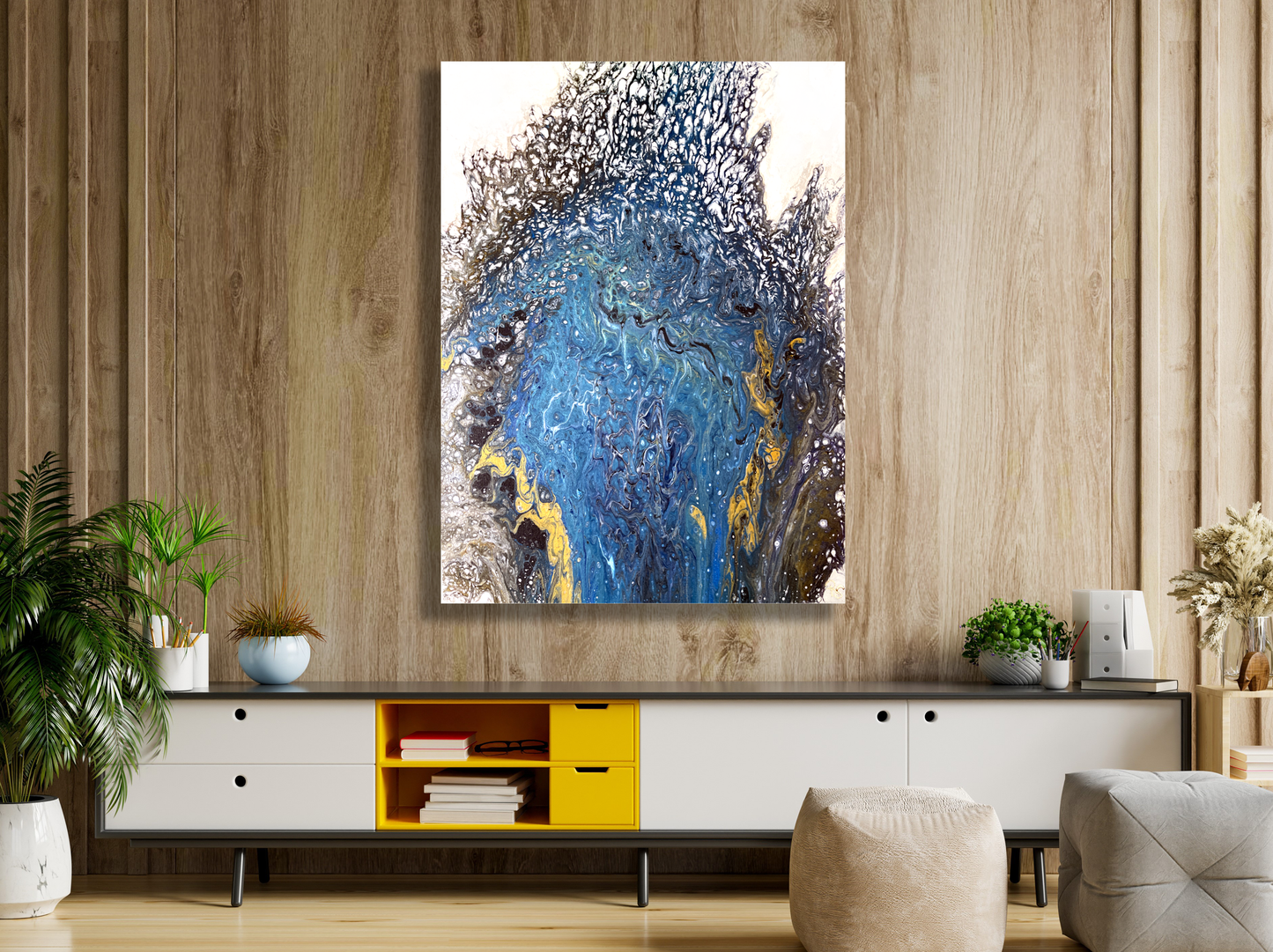 Original Abstract Painting "Dust" PWNinja