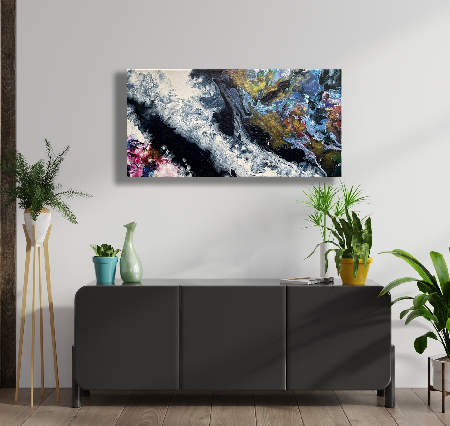 Original Abstract Painting "Dream Cumulus" PWNinja