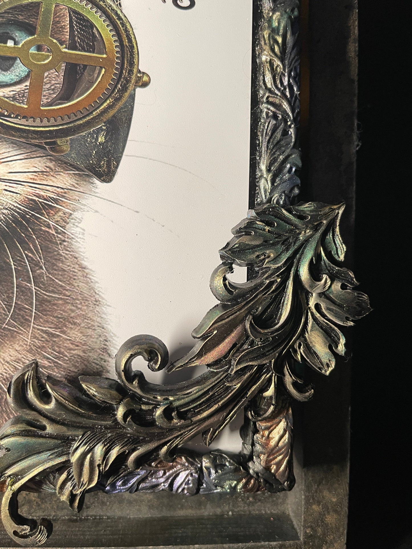 Original Mixed Media Art SteamCat PWNinja