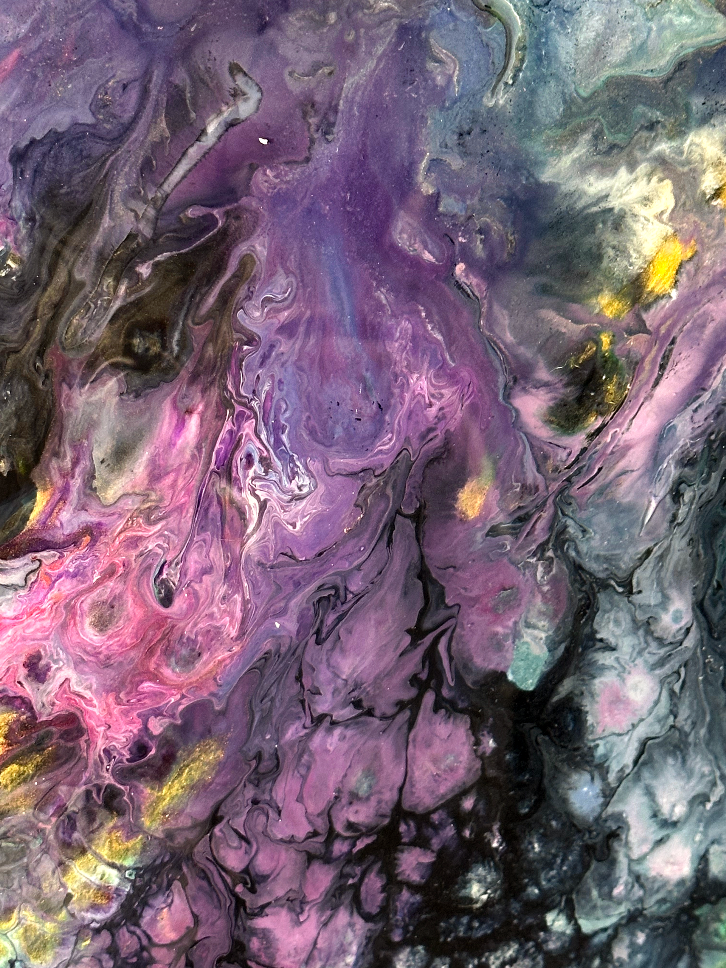 Original Abstract Resin Painting Helix 20x24 2025