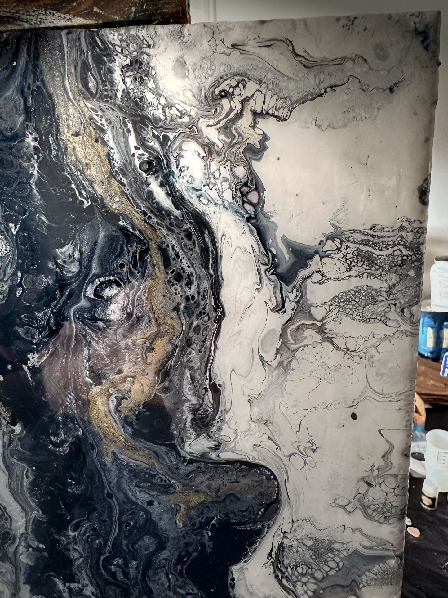 Original Abstract Painting Romulus 12x24 2025