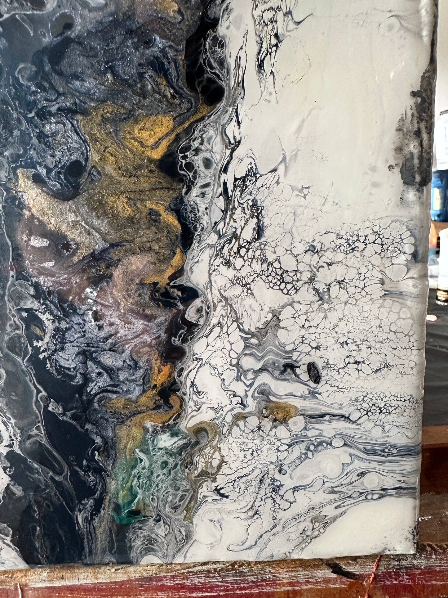 Original Abstract Painting Romulus 12x24 2025