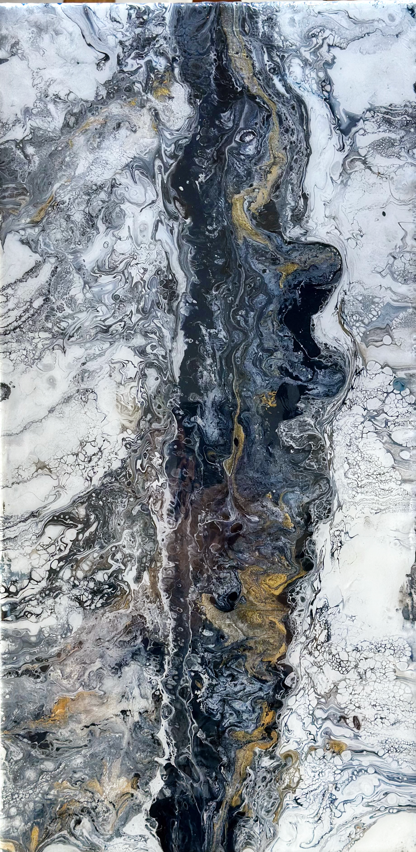 Original Abstract Painting Romulus 12x24 2025