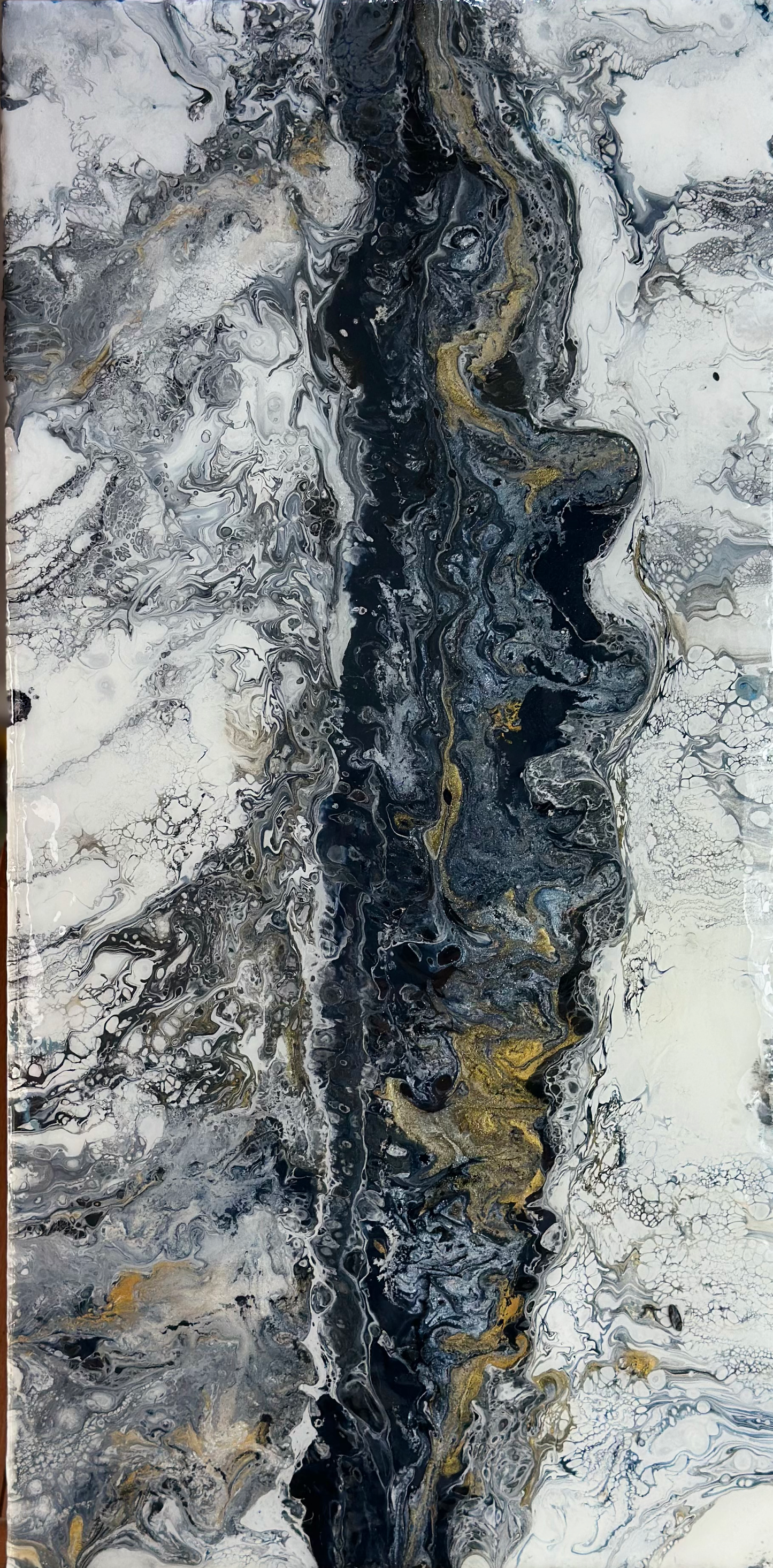 Original Abstract Painting Romulus 12x24 2025
