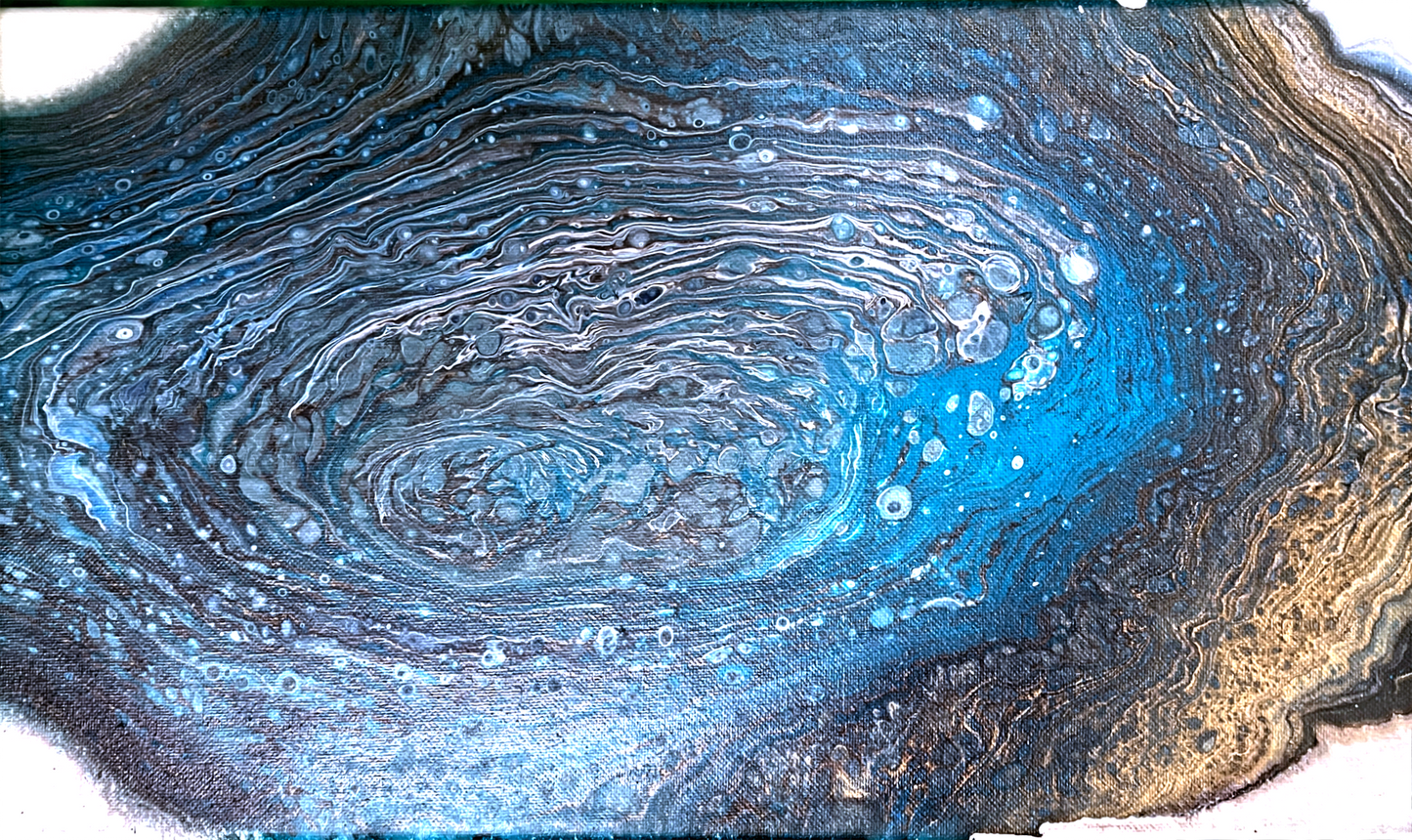 Original Abstract Painting "Geode" PWNinja