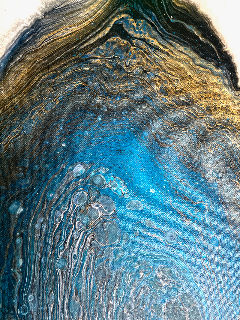 Original Abstract Painting "Geode" PWNinja