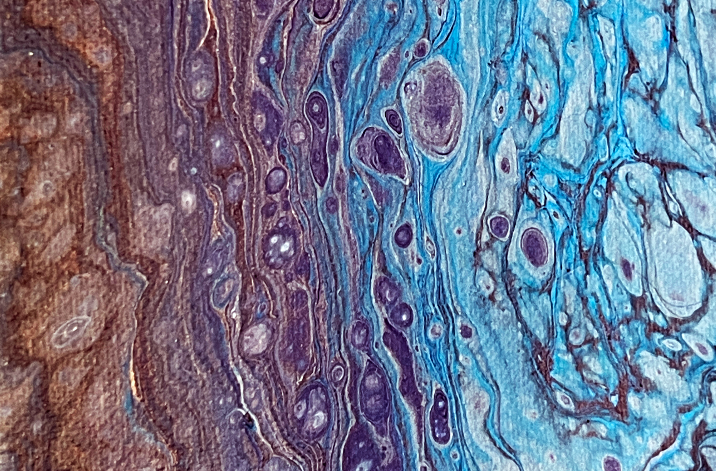 Original Abstract Painting "Cosmic Geode" PWNinja