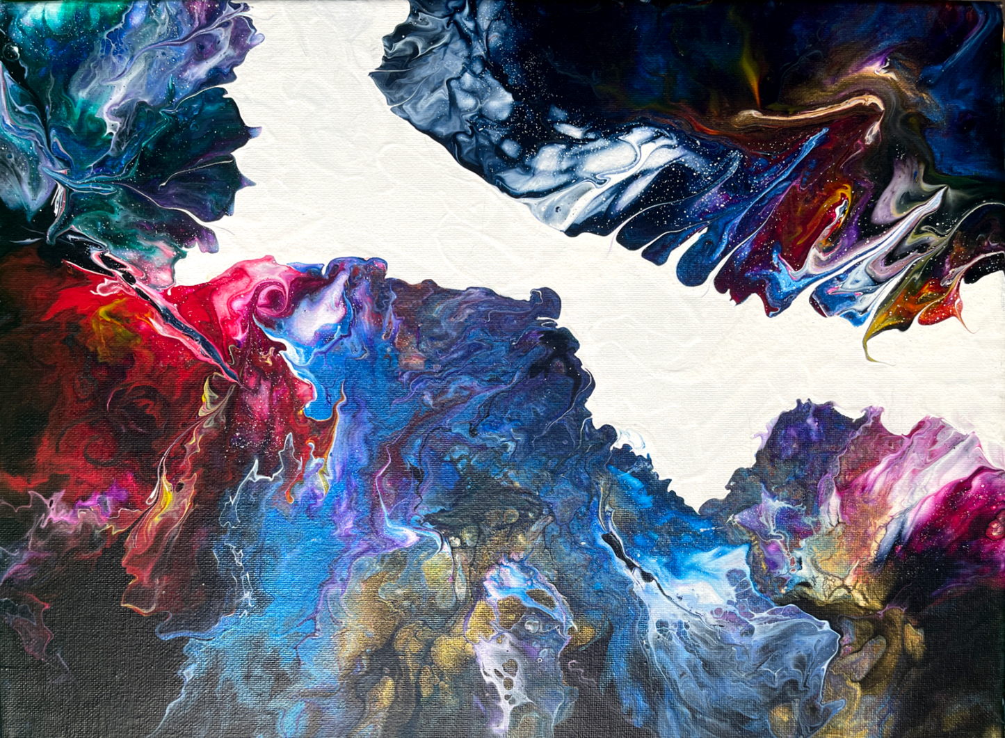 Original Abstract Painting "Galaxy Clouds" Painting PWNinja