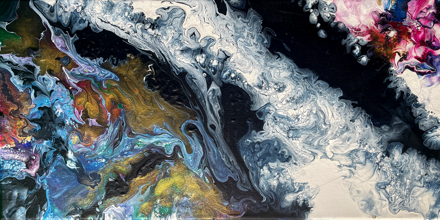 Original Abstract Painting "Dream Cumulus" PWNinja
