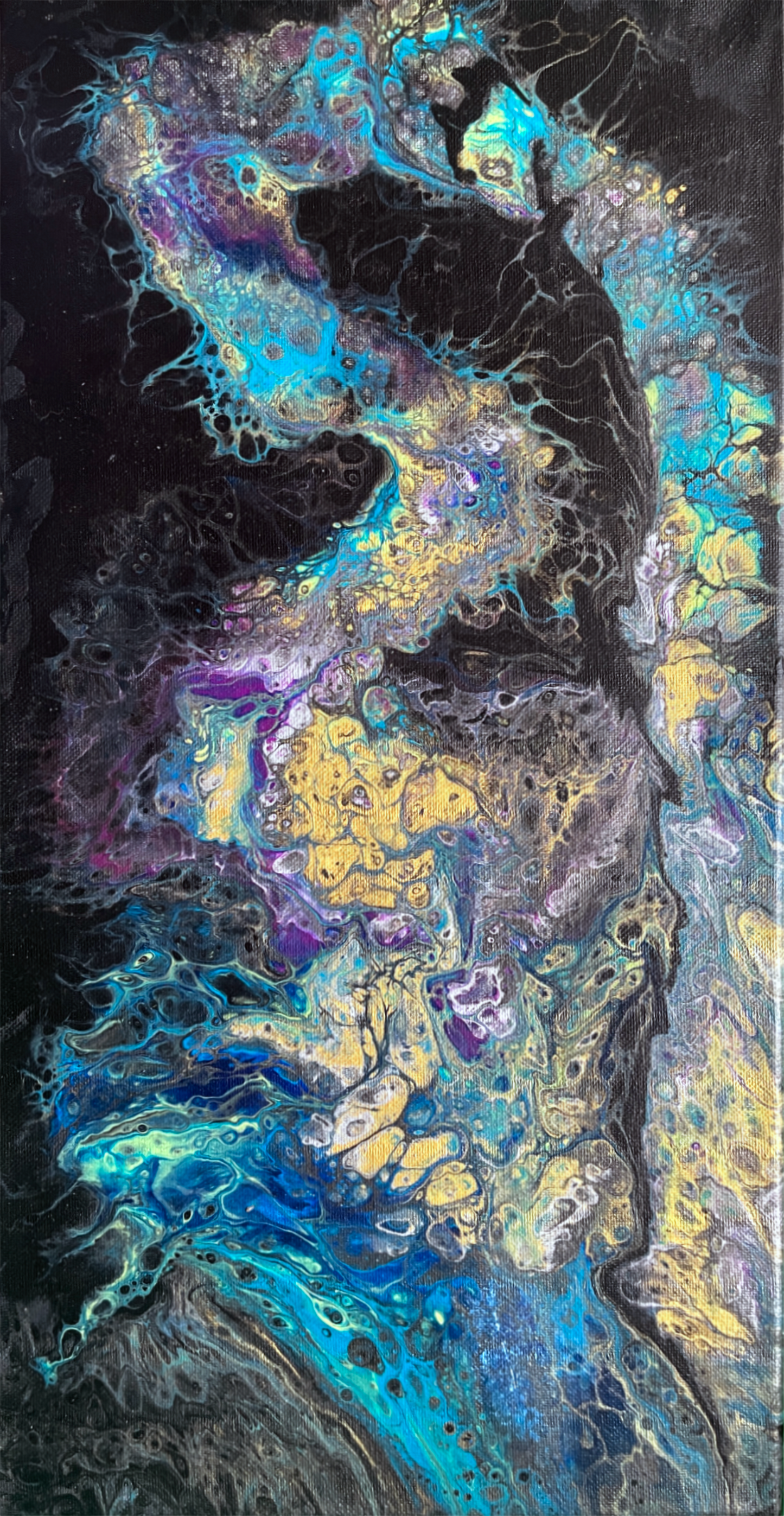 Original Abstract Painting "Nebula" PWNinja