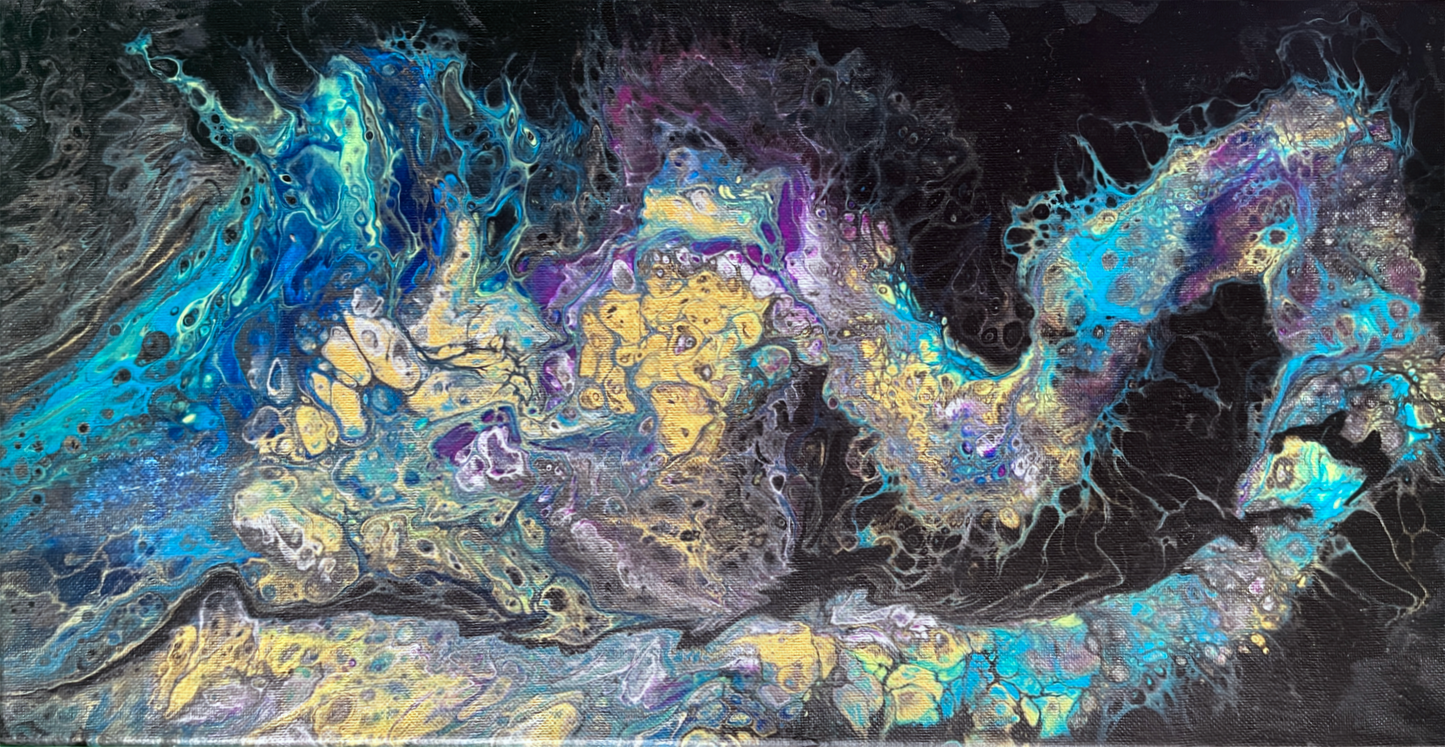 Original Abstract Painting "Nebula" PWNinja