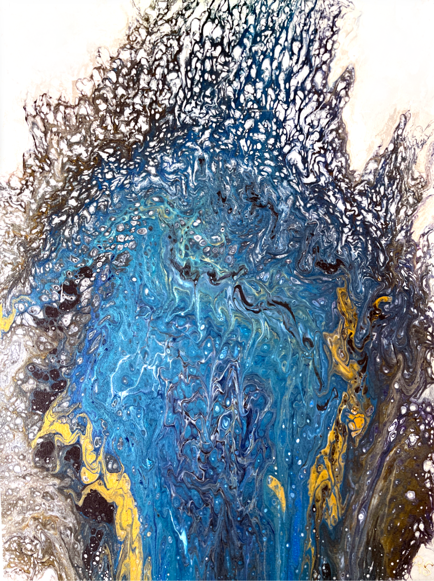 Original Abstract Painting "Dust" PWNinja
