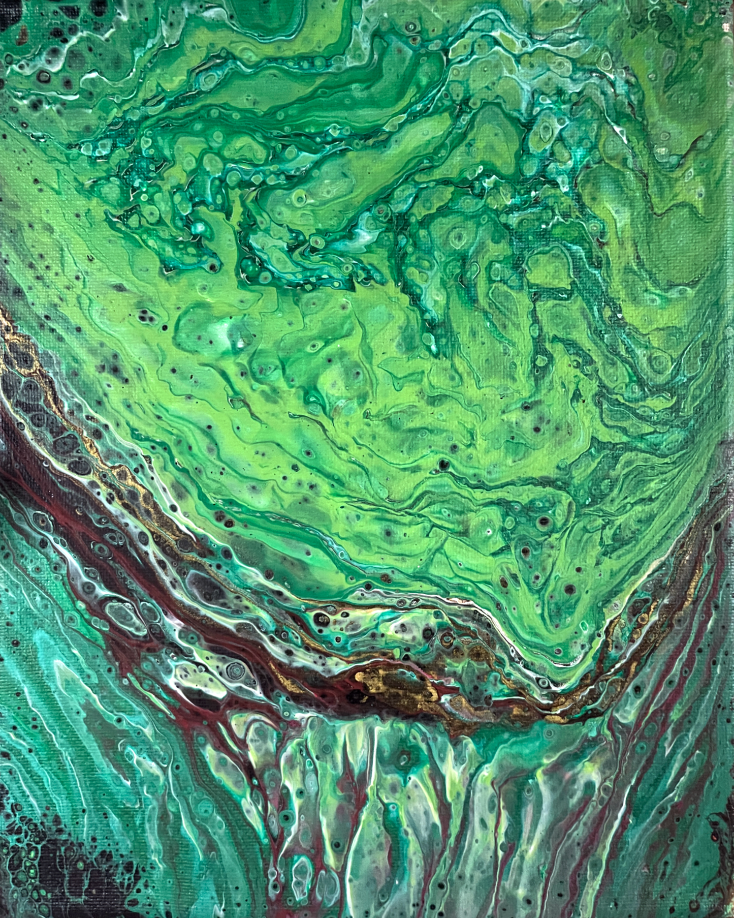 Original Abstract Painting "Quints Revenge" PWNinja