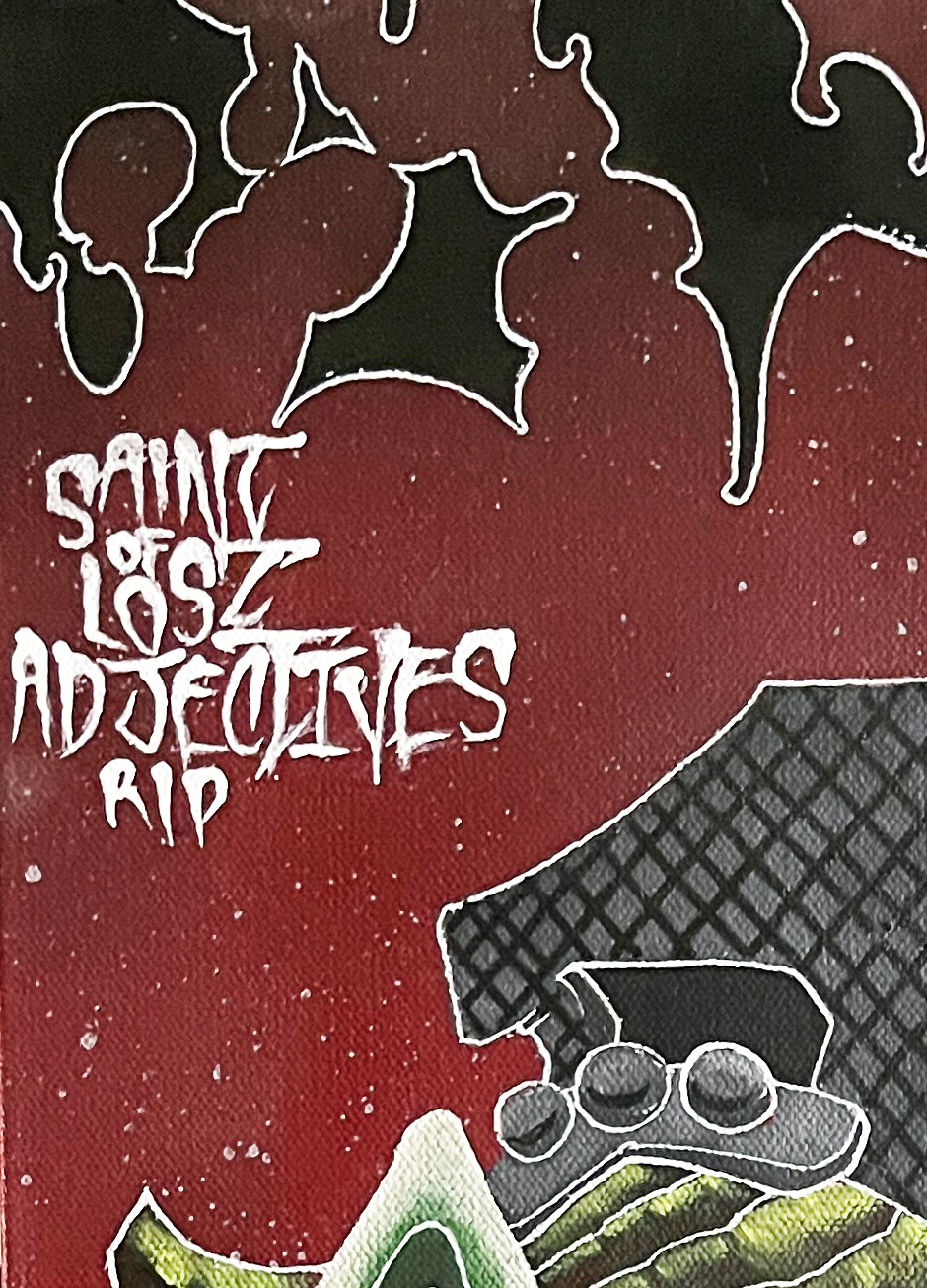 Original Street Street Art Painting "Saint of Lost Adjectives" by POEMS-SOLD PWNinja