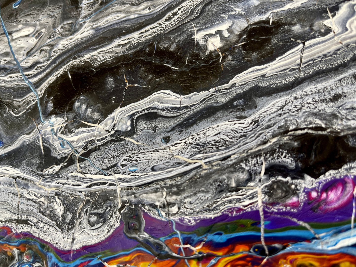 Original Abstract Painting 2009 Self Portrait PWNinja