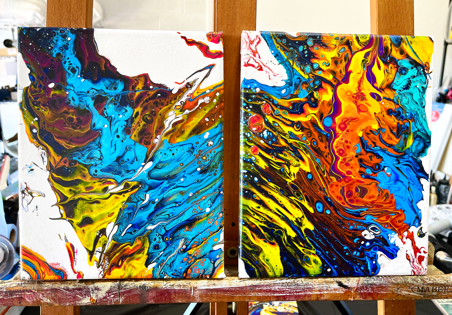 Original Abstract Painting 'Higher Nine' PWNinja