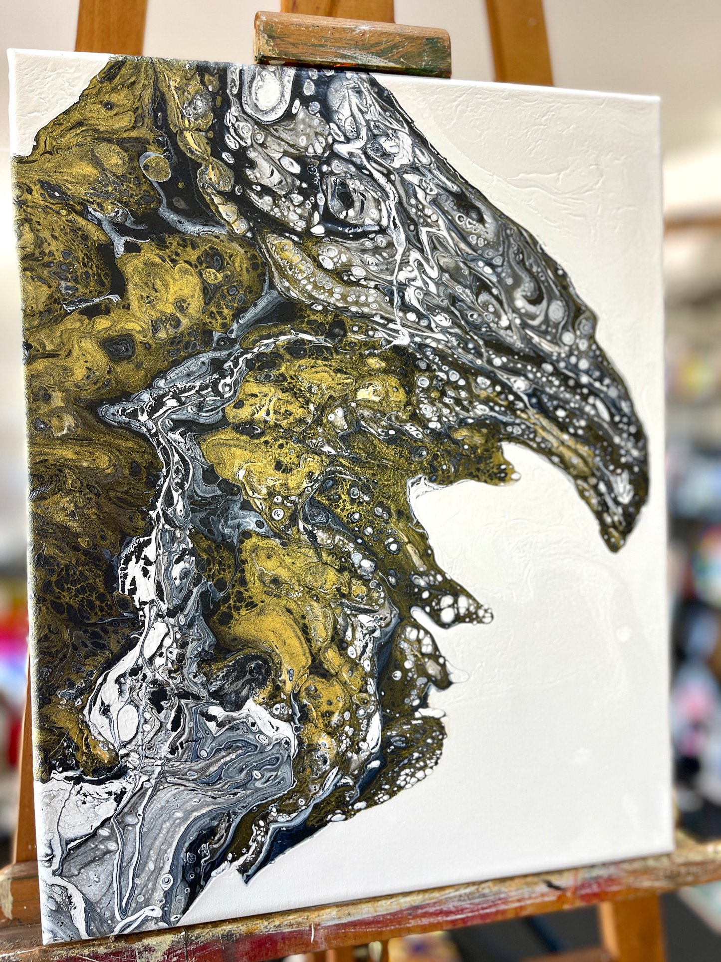 Original Abstract Painting 'Muninn' PWNinja
