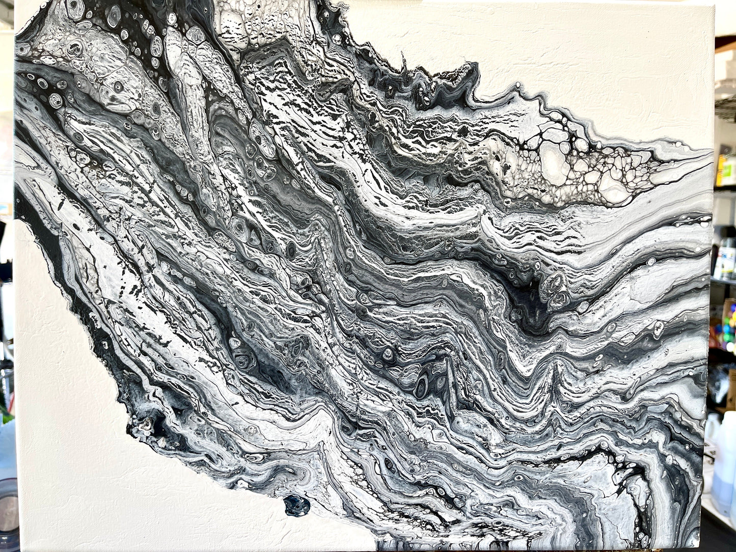 Original Abstract Painting Francesca PWNinja