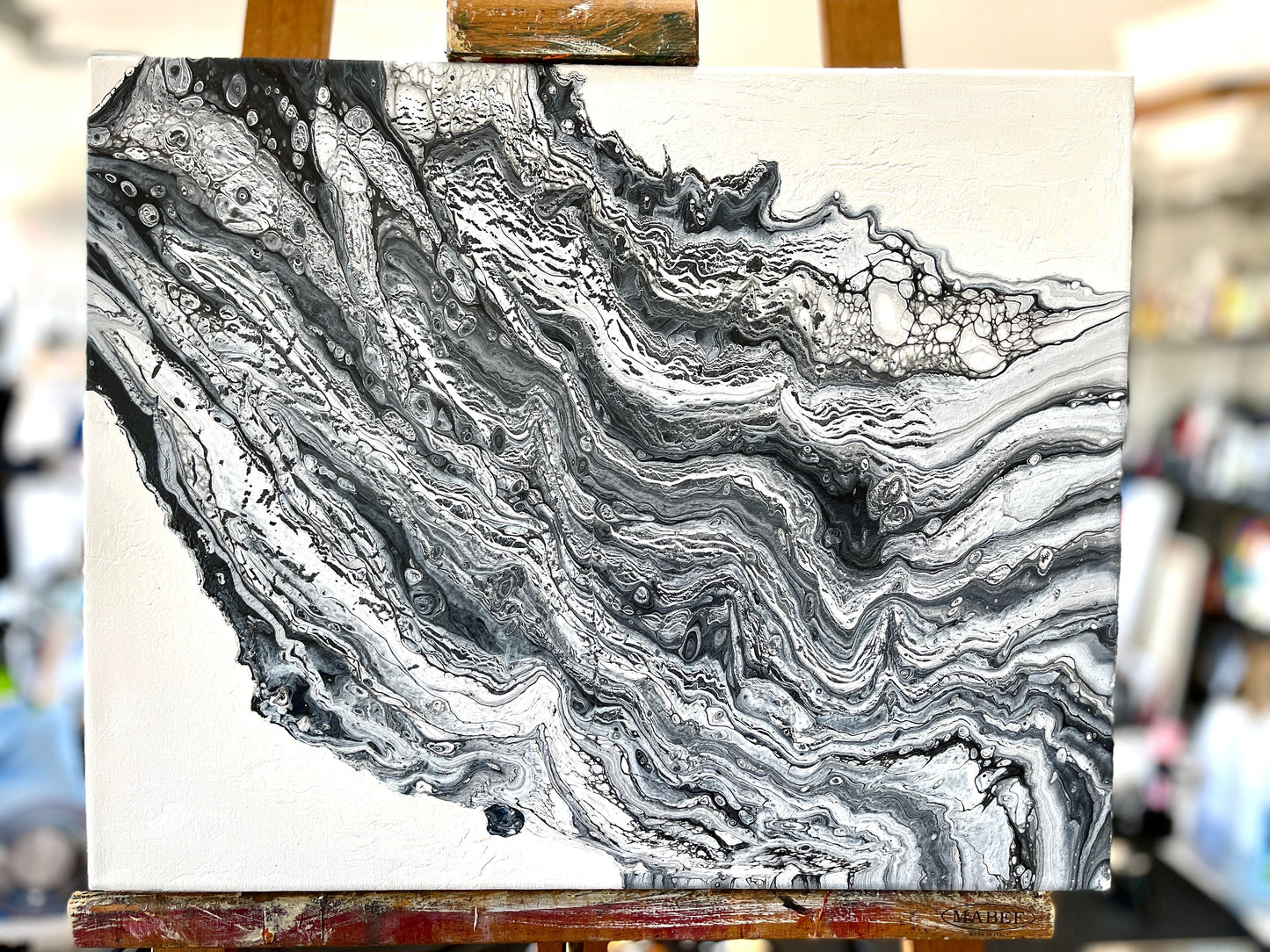 Original Abstract Painting Francesca PWNinja