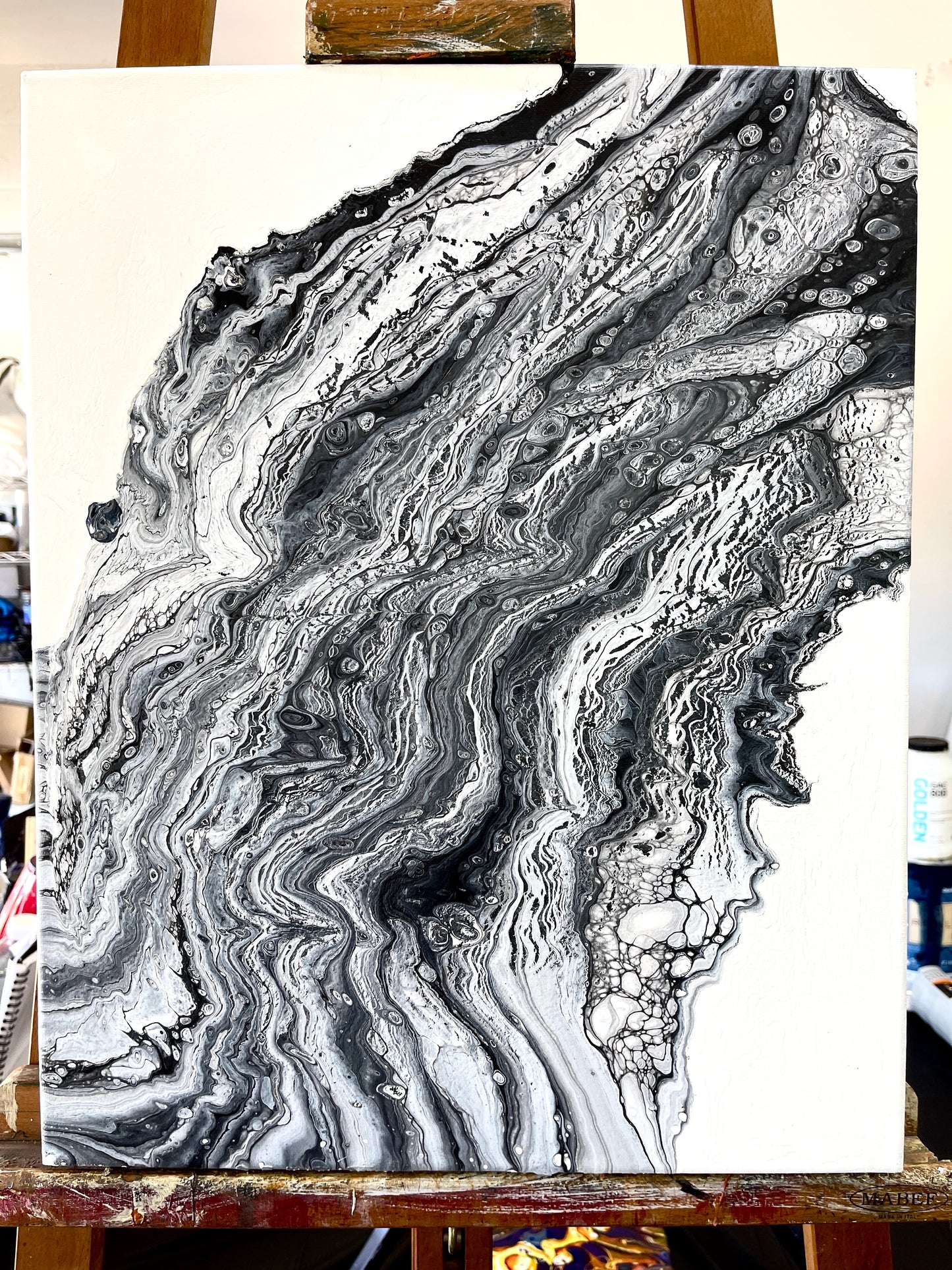 Original Abstract Painting Francesca PWNinja