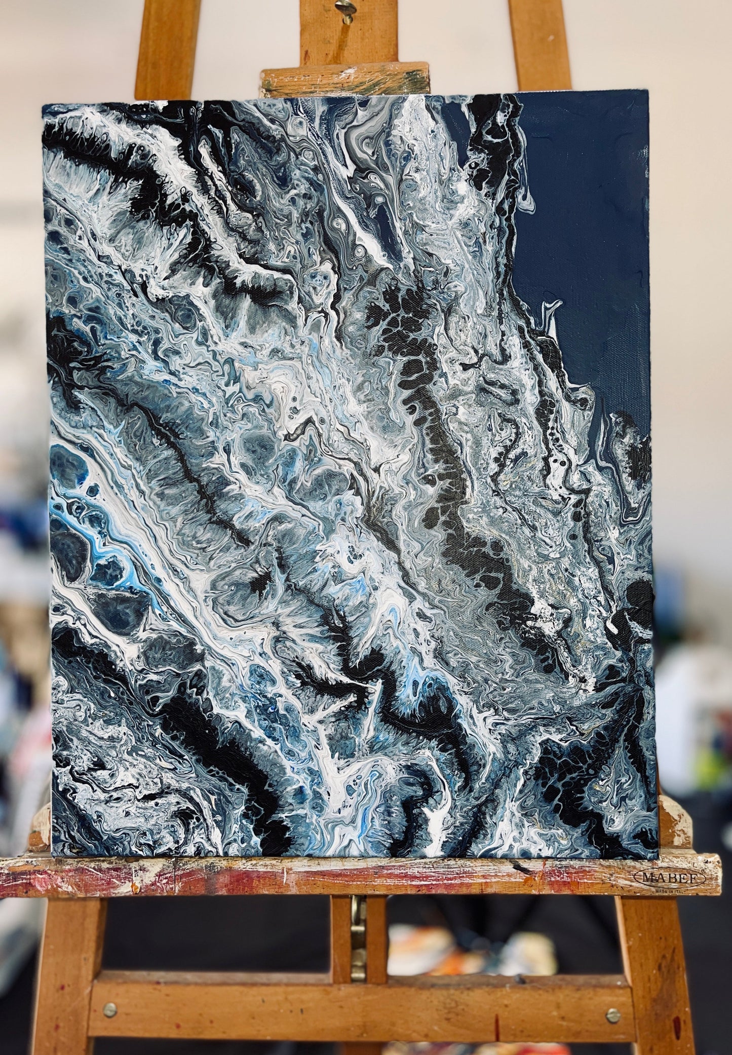 Original Abstract Painting 'Agean' PWNinja