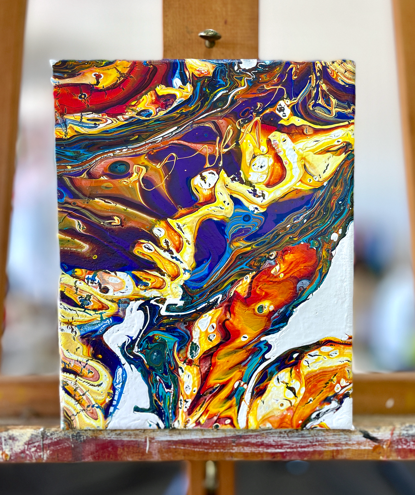 Original Abstract Painting "5 Points" PWNinja