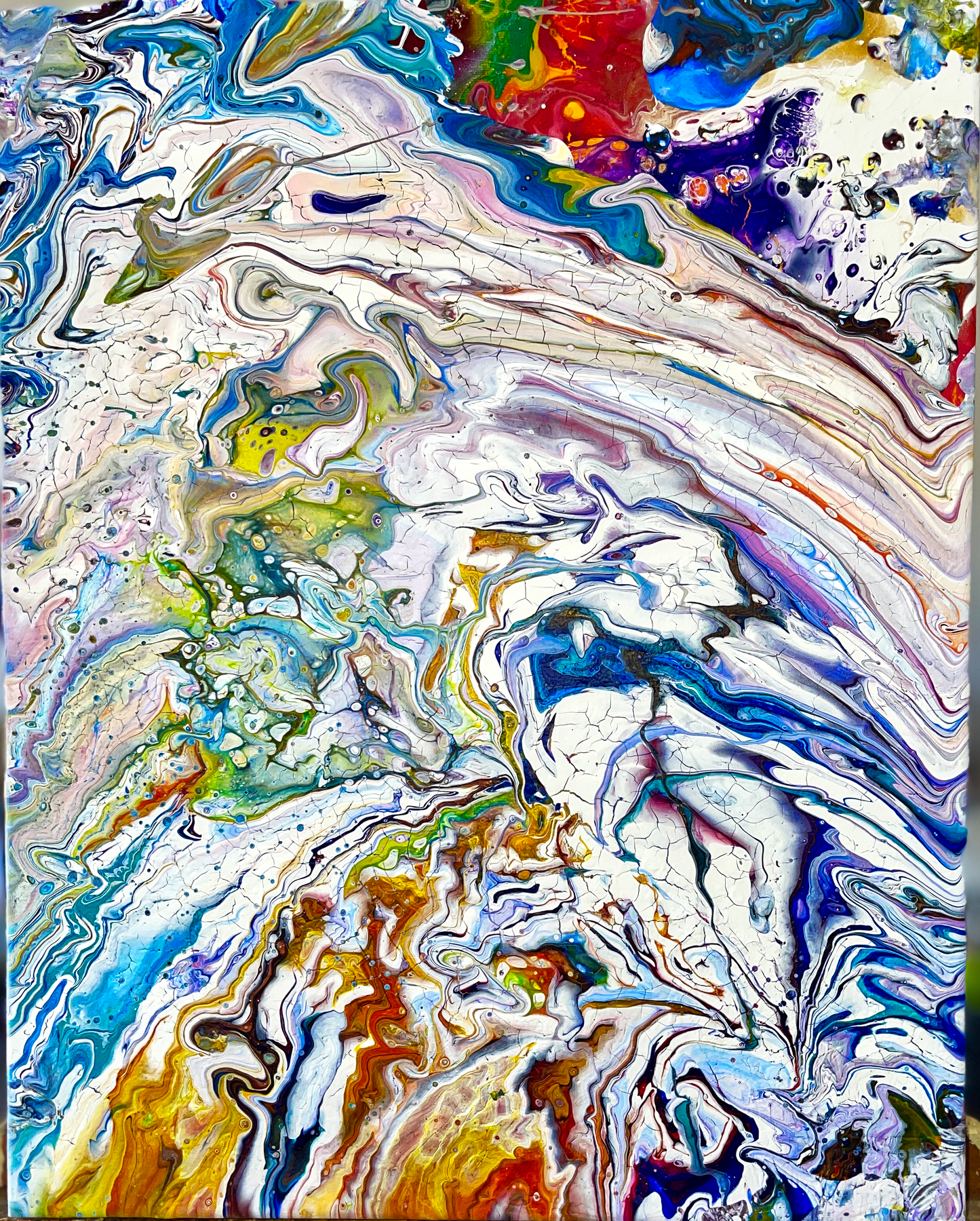 Original Abstract Painting Veneer PWNinja