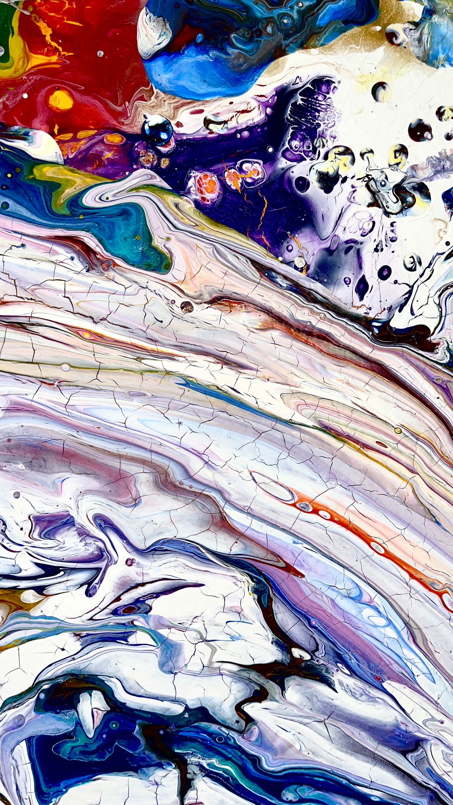 Original Abstract Painting Veneer PWNinja