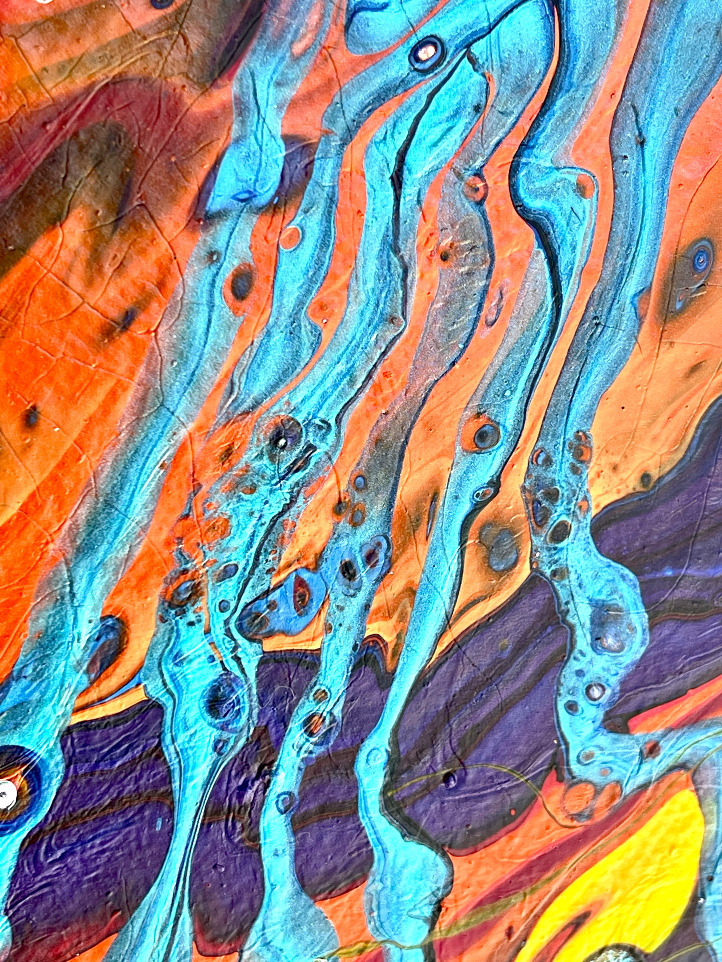 Original Abstract Painting "The View Forward" PWNinja