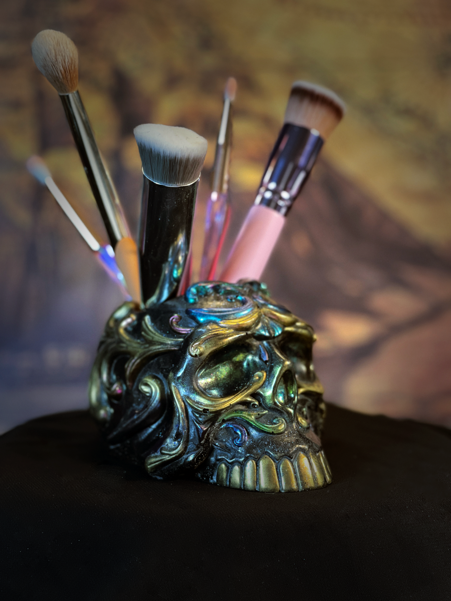 Black Resin Skull