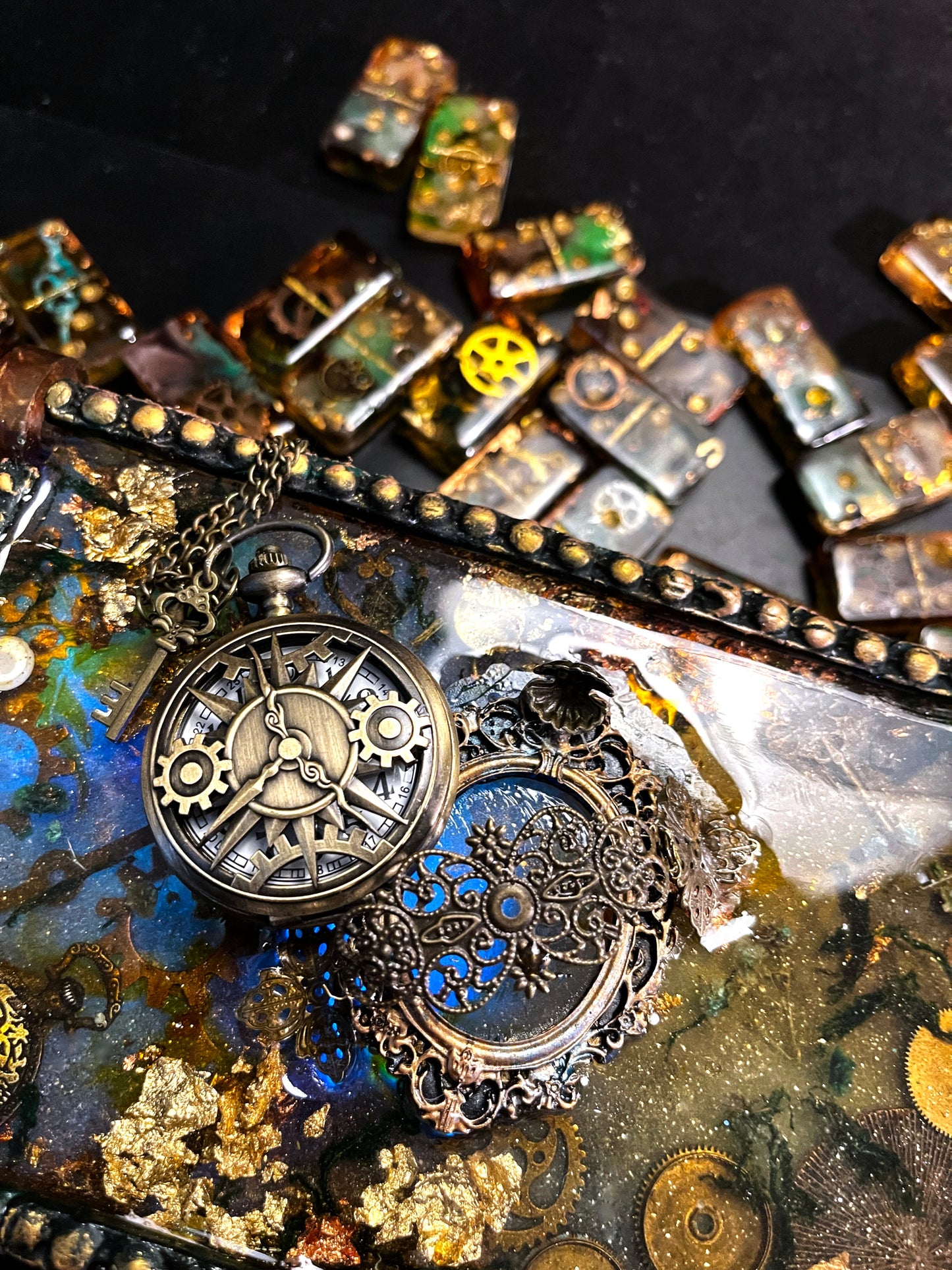 Handcrafted Resin Steampunk Box PWNinja