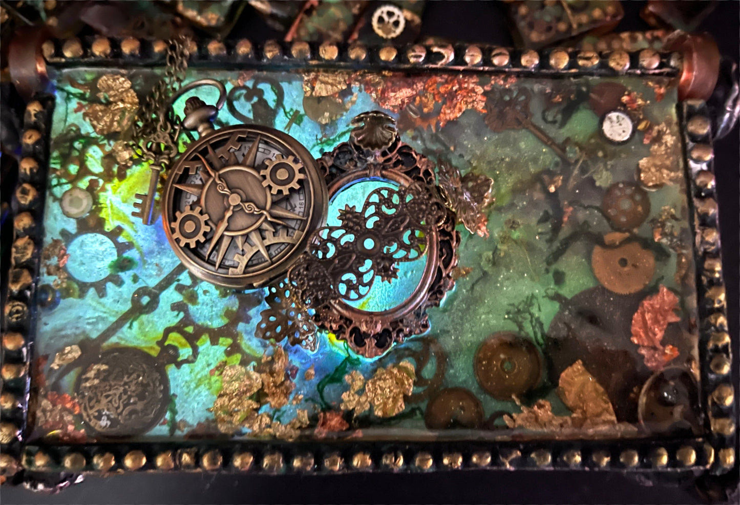 Handcrafted Resin Steampunk Box PWNinja