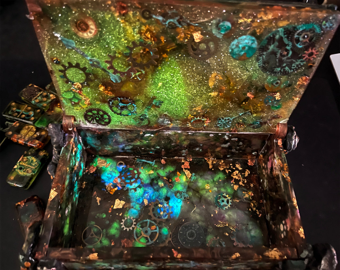 Handcrafted Resin Steampunk Box PWNinja