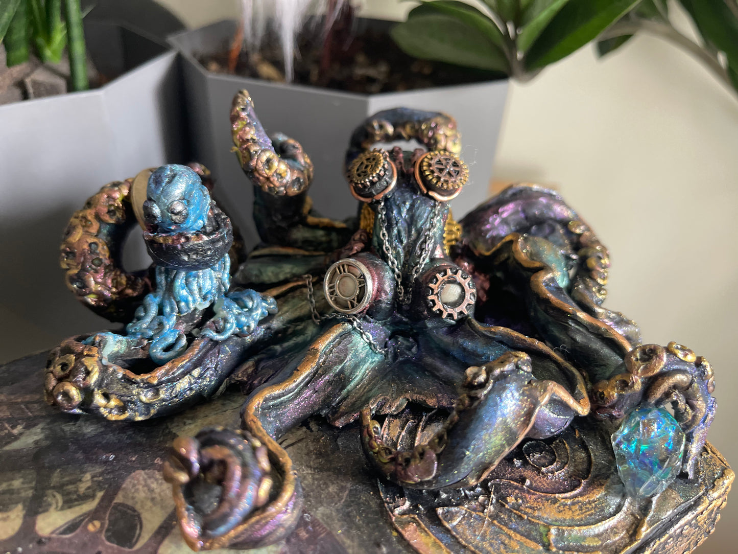 Multi Media Original Hand Sculpted Kraken Treasure Box PWNinja