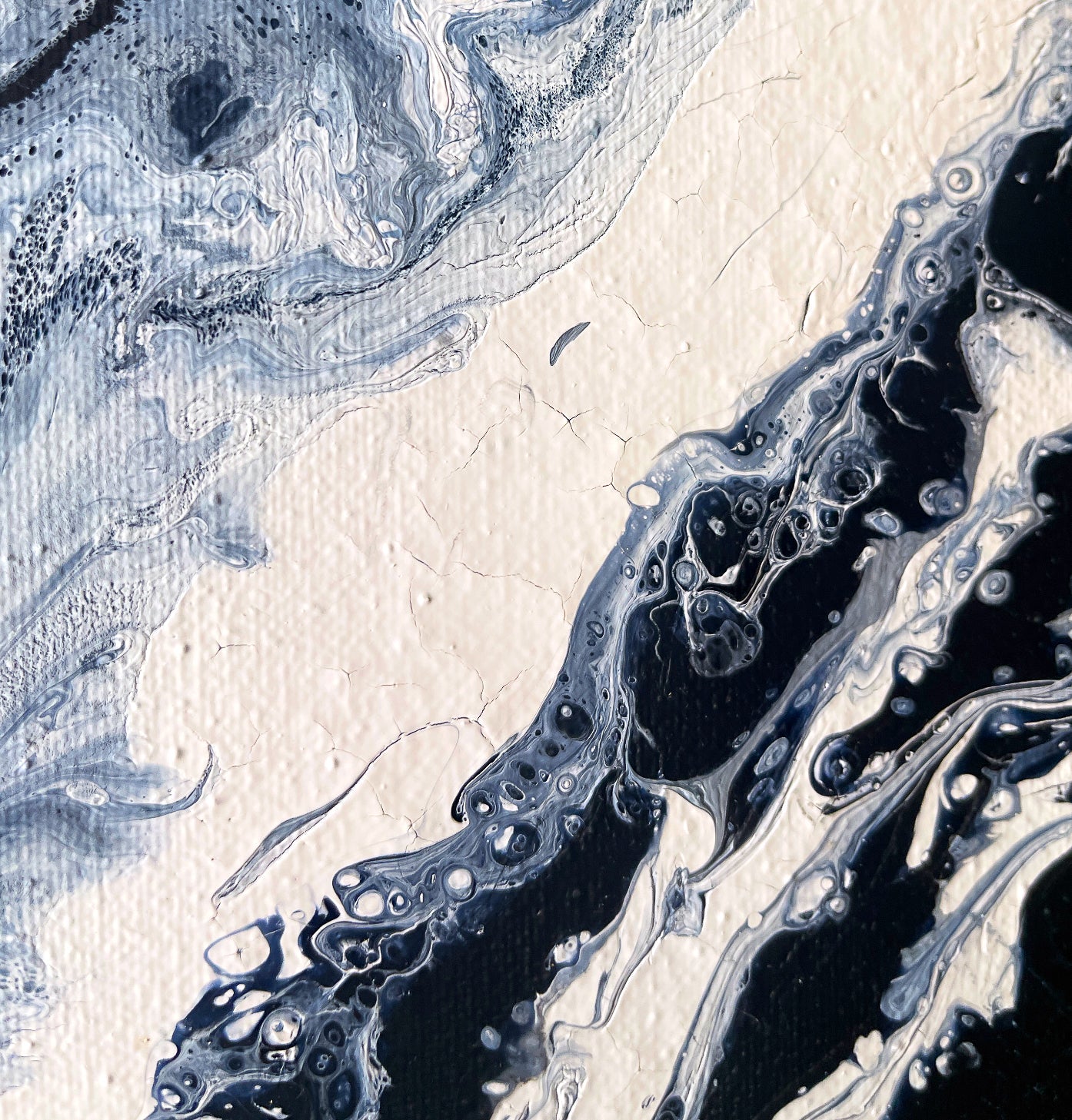 Original Abstract Painting "Payne Wave" Diptych PWNinja