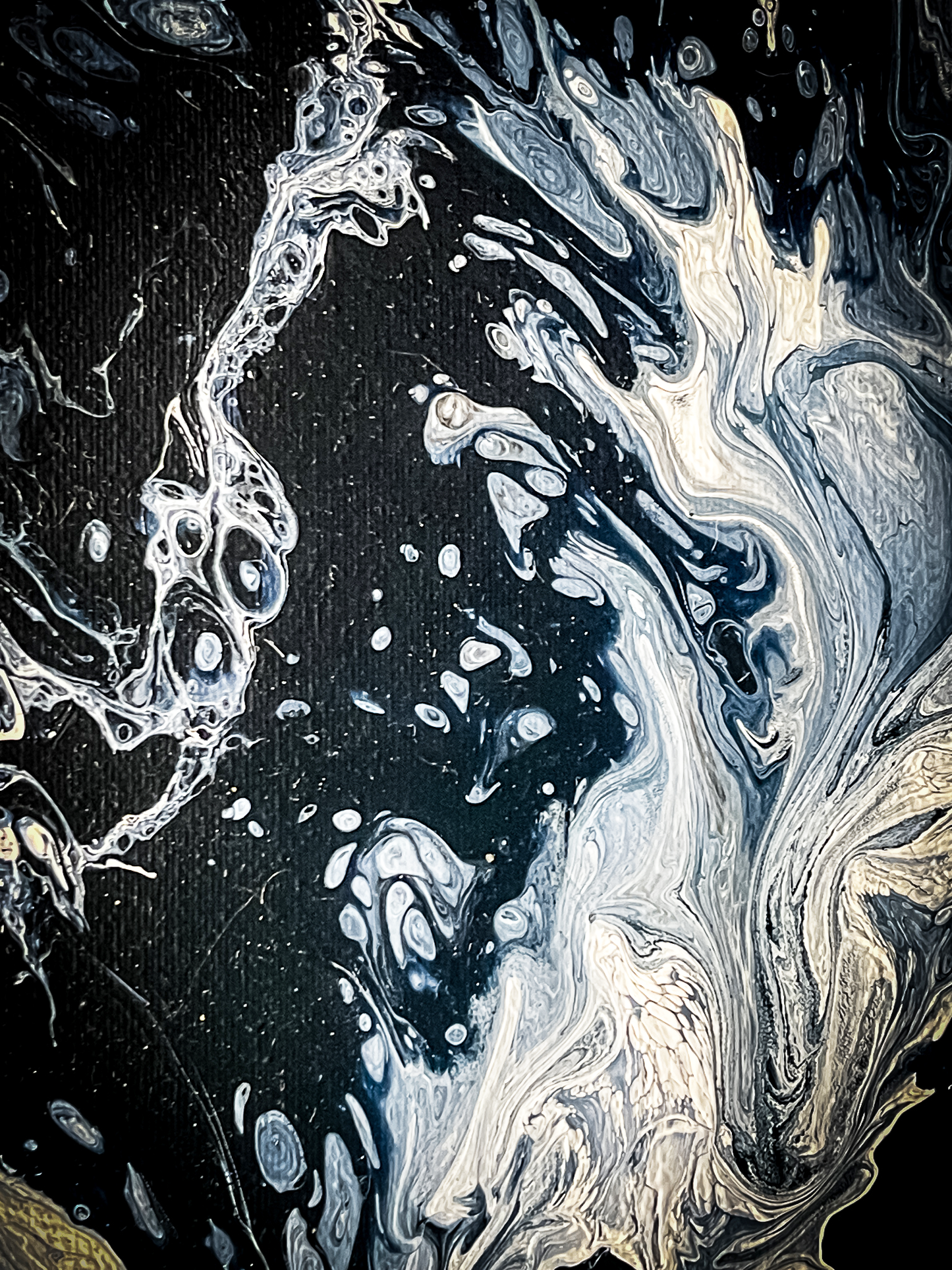 Original Abstract Painting "Payne Wave" Diptych PWNinja
