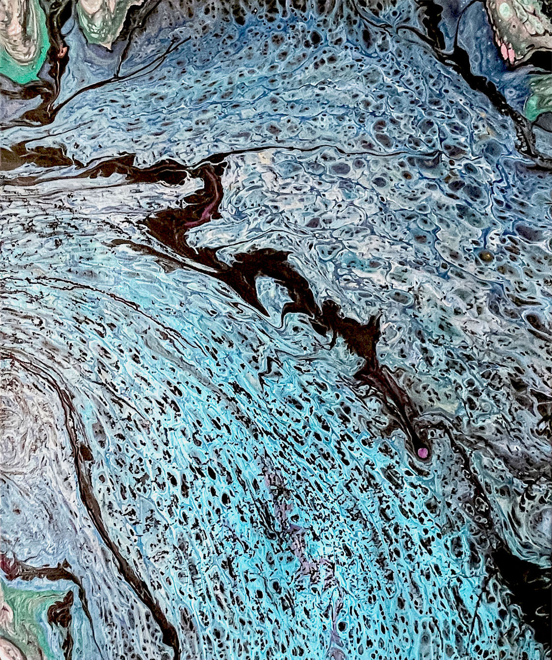 Original Abstract Painting "The Path" PWNinja