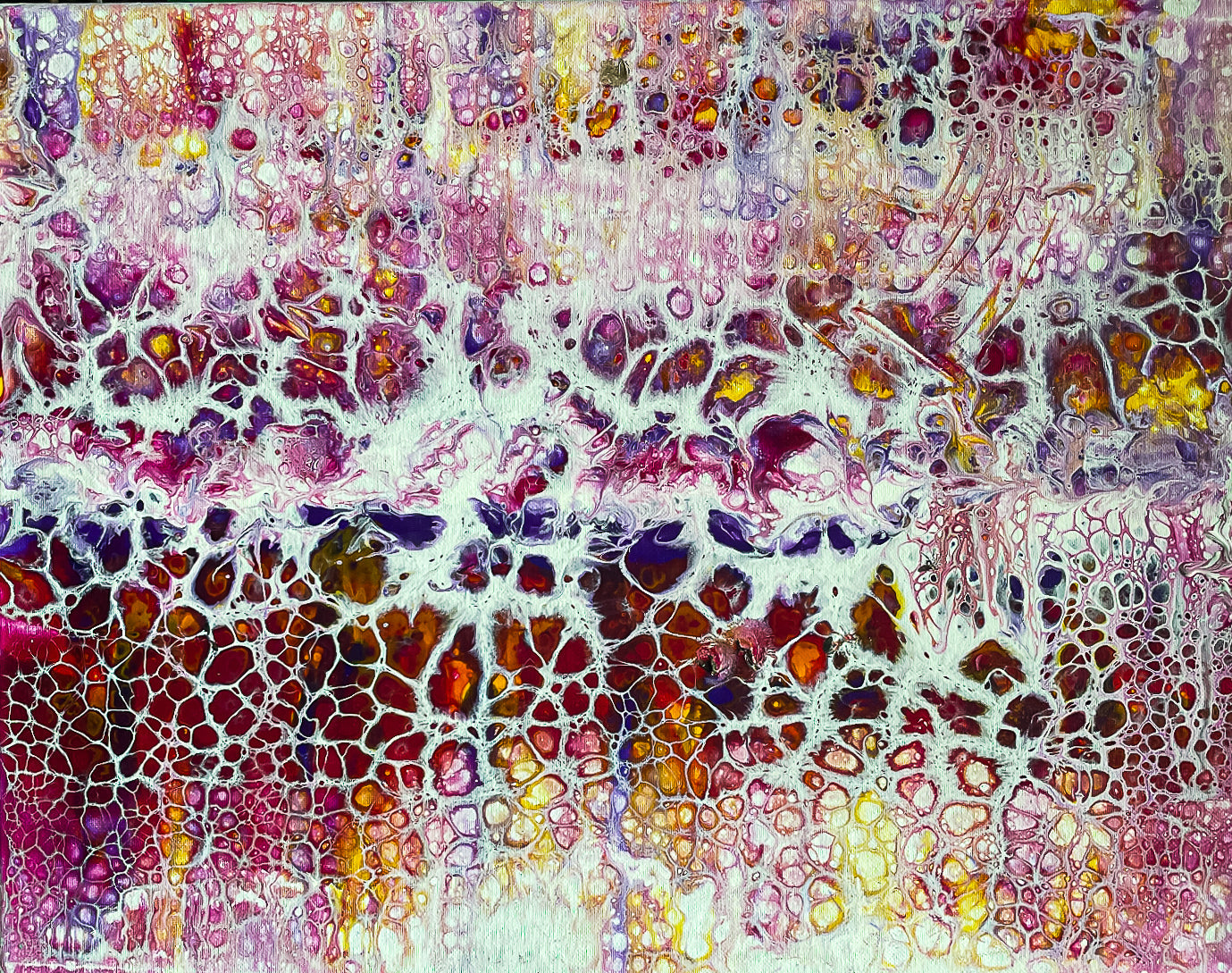 Original Abstract Painting "Pink Giraffe" PWNinja