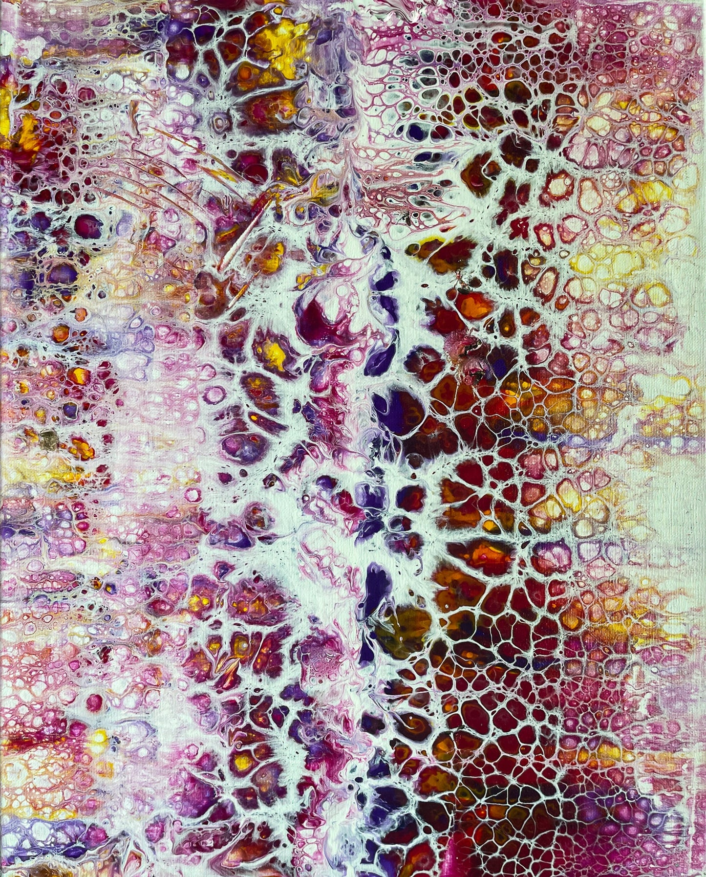 Original Abstract Painting "Pink Giraffe" PWNinja