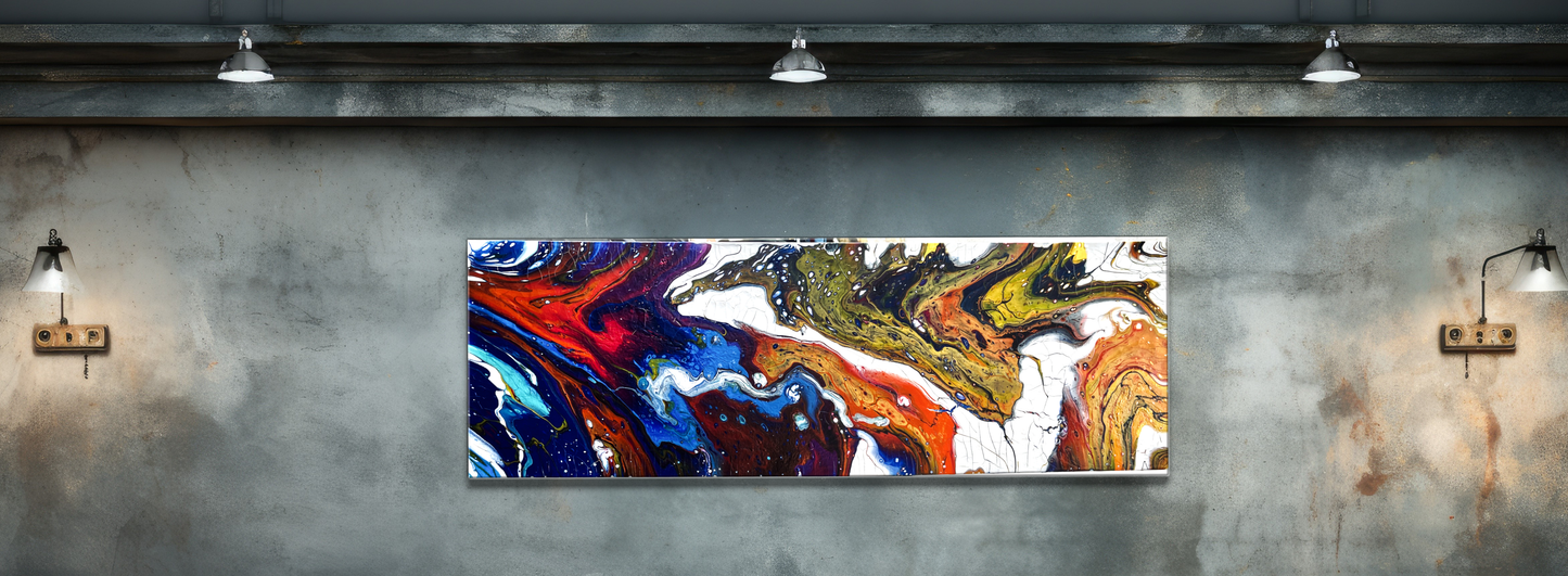 Original Abstract Painting 'Mixtape' PWNinja