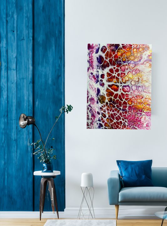 Original Abstract Painting "Pink Giraffe" PWNinja