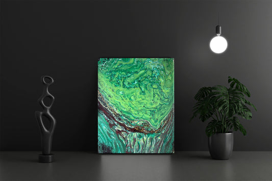 Original Abstract Painting "Quints Revenge" PWNinja