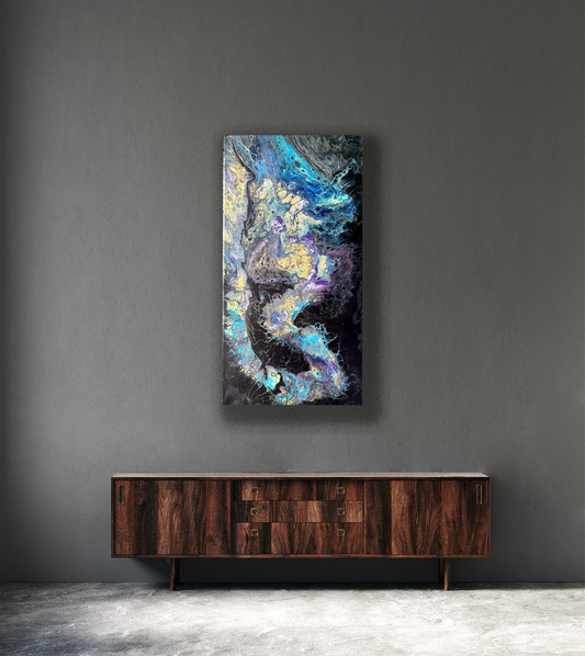 Original Abstract Painting "Nebula" PWNinja