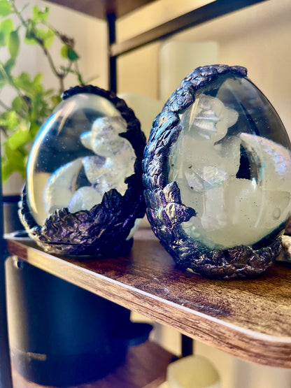 Legendary Twin Lumira Dragon Egg with Lighted Base