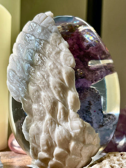 Legendary Dusk Dragon Egg with Lighted Base