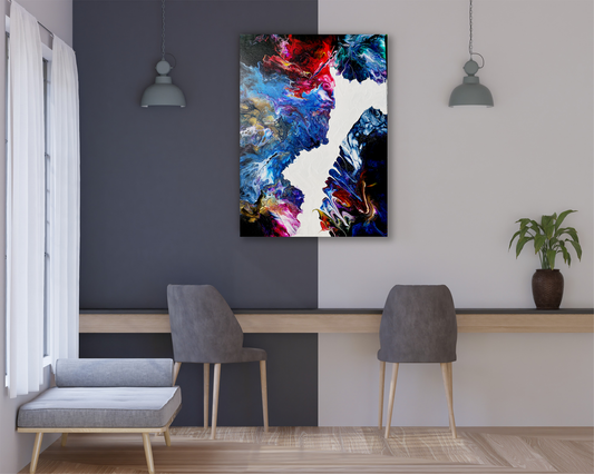 Original Abstract Painting "Galaxy Clouds" Painting PWNinja
