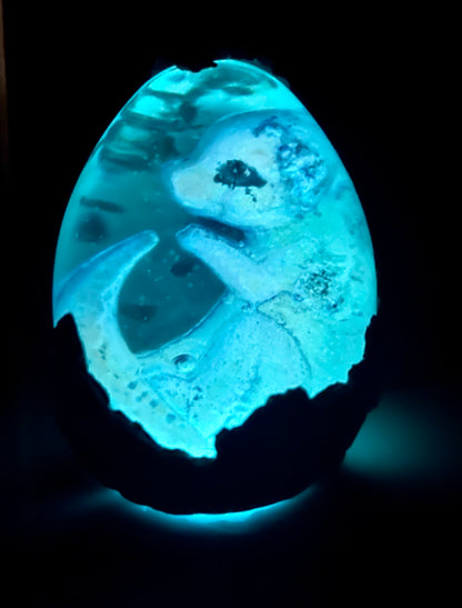 Legendary Twin Lumira Dragon Egg with Lighted Base