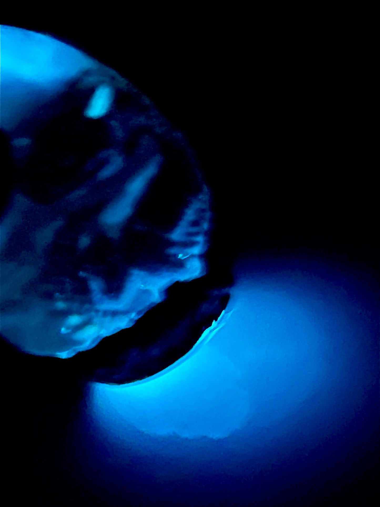 Handmade Legendary Fire and Ice Dragon Egg "Nyxir" with Lighted Base