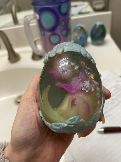 Handmade Resin Dragon Egg – One of a Kind Skylune